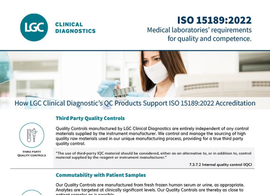 Supporting ISO 15189:2022 Accreditation